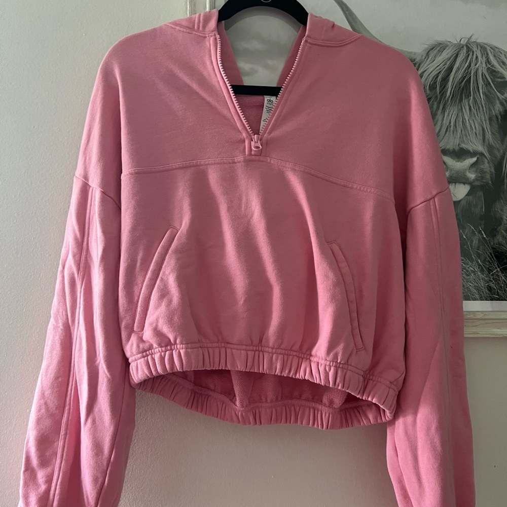 Pink alo half zip